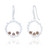 Conni Smoky Quartz Drop Earrings - Silver