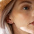 Elina C.Z Climber Stud Earrings - Silver
