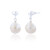 Marisol Pearl Drop Earrings - Silver