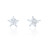 Zia Flower Stud Earrings - Silver