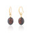 Noah Black Pearl Drop Earrings - Gold