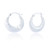 Aubrey Ridge Creole Hoop Earrings - Silver