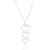 Clemence Heart Pendant & Chain - Silver