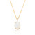 Ria Moonstone Pendant & Chain - Gold