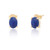Ria Lapis Stud Earrings - Gold