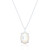 Ria Mother of Pearl Pendant & Chain - Silver