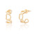 Constance Heart Hoop Earrings - Gold