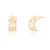 Chelsea Mini Chain Half Hoop Earrings - Gold