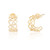 Brogan Heart Hoop Earrings - Gold