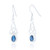 Saoirse Celtic Drop Earrings - Sapphire C.Z