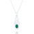 Saoirse Celtic Pendant & Chain - Emerald C.Z