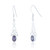 Emer Celtic Drop Earrings - Amethyst C.Z