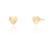 Cal Heart Stud Earrings - Gold