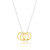 Trinity Circles Pendant & Chain - Gold & Silver