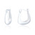 Albi Chunky Hoop Earrings - Silver