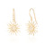 Nevada C.Z Sun Drop Earrings - Gold