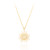 Nevada C.Z Sun Pendant & Chain - Gold