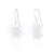 Nevada C.Z Sun Drop Earrings - Silver