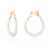 Nantes Pearl Hoop Earrings - Gold