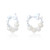 Boo Small Pearl Hoop Earrings - Silver