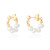 Boo Small Pearl Hoop Earrings - Gold