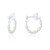 Paris Pearl Beaded Hoop Earrings - Silver
