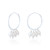 Loire Pearl Hoop Earrings - Silver