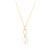Avis Pearl Pendant & Chain - Gold
