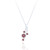 Iona Ruby C.Z Pendant & Chain - Silver