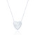 Lille C.Z Heart Necklace - Silver