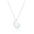 Dassa Textured Droplet Pendant & Chain - Silver