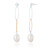 Seraphine Pearl Drop Earrings - Mixed Metal