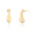 Dassa Hammered Droplet Earrings - Gold