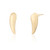 Taryn Pointed Drop Stud Earrings - Gold