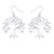 Ilania Celtic Tree Drop Earrings - Silver