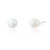 Loralei Scallop Pearl Earrings - Silver