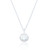Claro White Opal Pendant & Chain - Silver