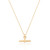 Raquel T-Bar Pendant Necklace - Gold