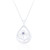 Maura Thistle Drop Pendant & Chain - Silver