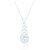 Nuala Celtic Pendant & Chain - White C.Z.