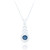 Nuala Celtic Pendant & Chain - Sapphire C.Z.