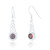 Nuala Celtic Drop Earrings - Ruby C.Z