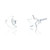 Moon & Star Studs - Silver (5 PAIR PACK)
