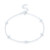 Aleks C.Z Flower Chain Bracelet - Silver