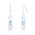 Peggy Celtic Drop Earrings - Aqua Marine