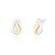Himari Teardrop Stud Earrings - Mixed Metal