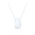 Niva Hammered Pendant & Chain - Silver
