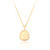 Sela Swirl Pendant & Chain - Gold