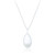 Eska C.Z Pebble Pendant & Chain - Silver