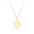 Lior Abstract Disc Pendant & Chain - Gold